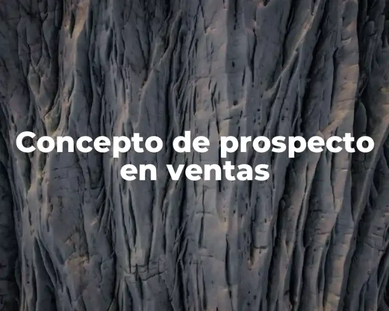 Concepto de prospecto en ventas