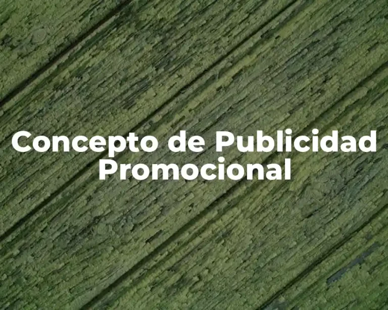 Concepto de Publicidad Promocional