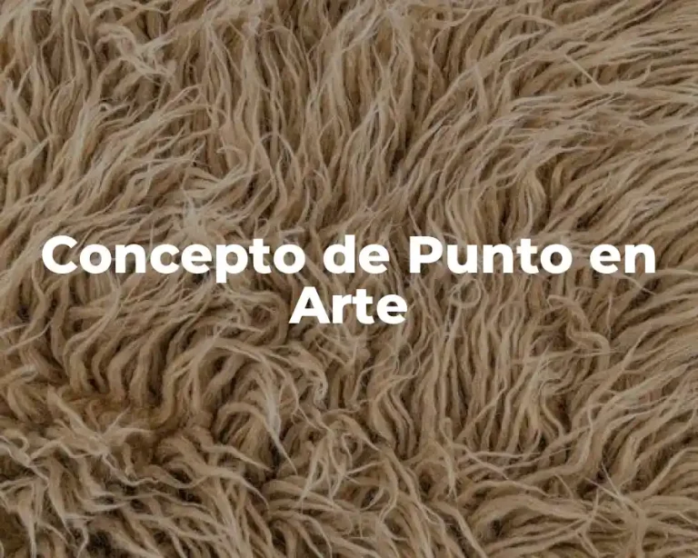 Concepto de Punto en Arte