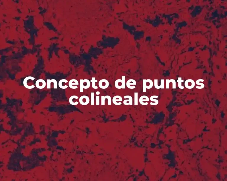 Concepto de puntos colineales