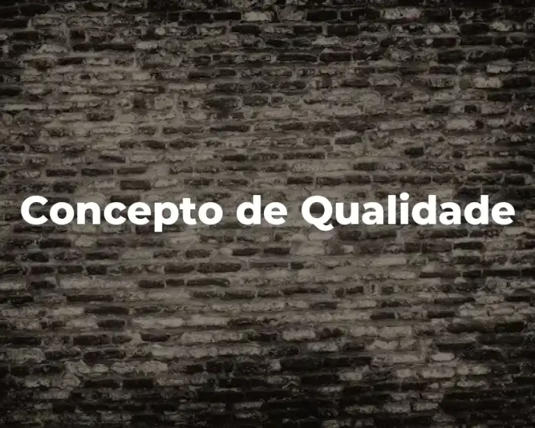 Concepto de Qualidade