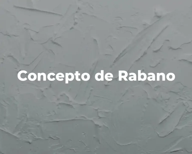Concepto de Rabano