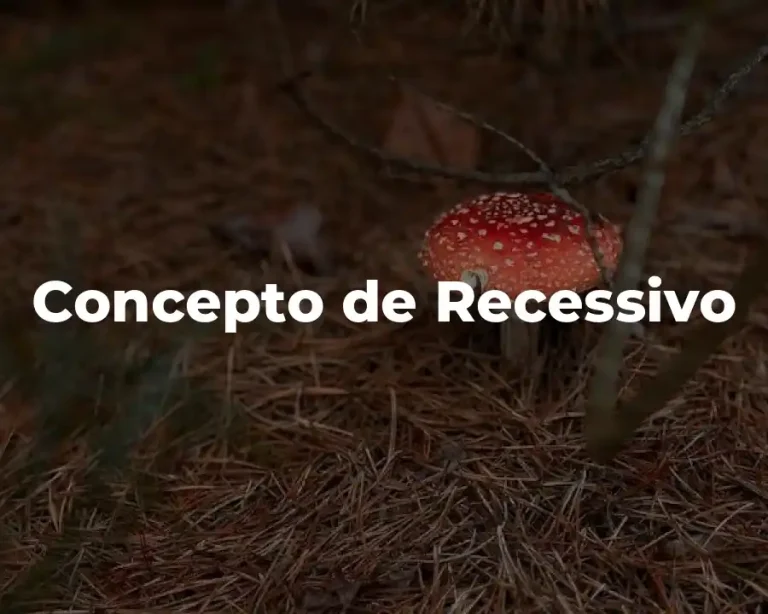 Concepto de Recessivo