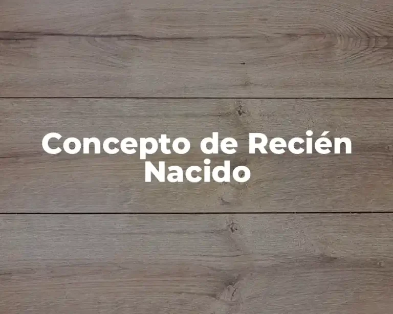 Concepto de Recién Nacido
