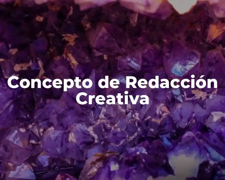 Concepto de Redacción Creativa