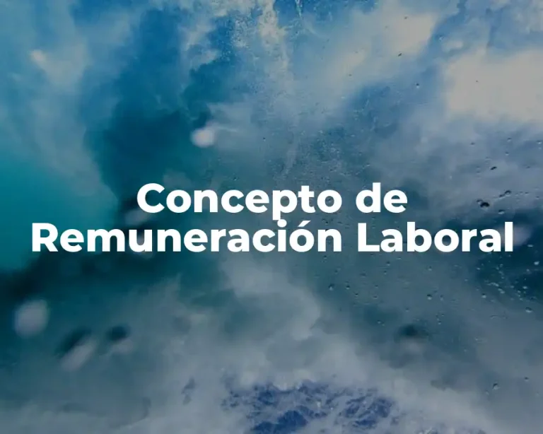 Concepto de Remuneración Laboral