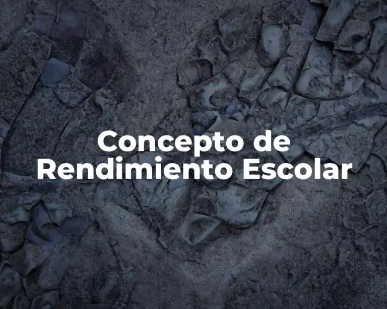 Concepto de Rendimiento Escolar