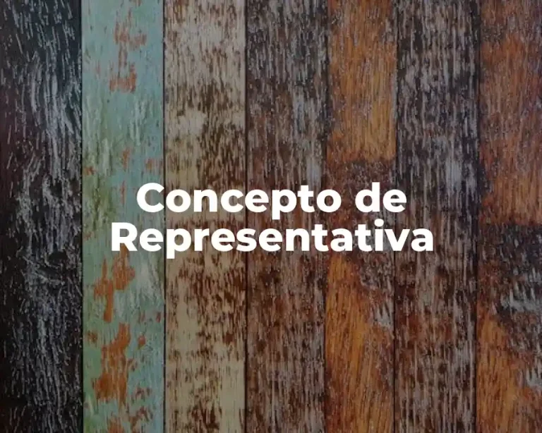 Concepto de Representativa