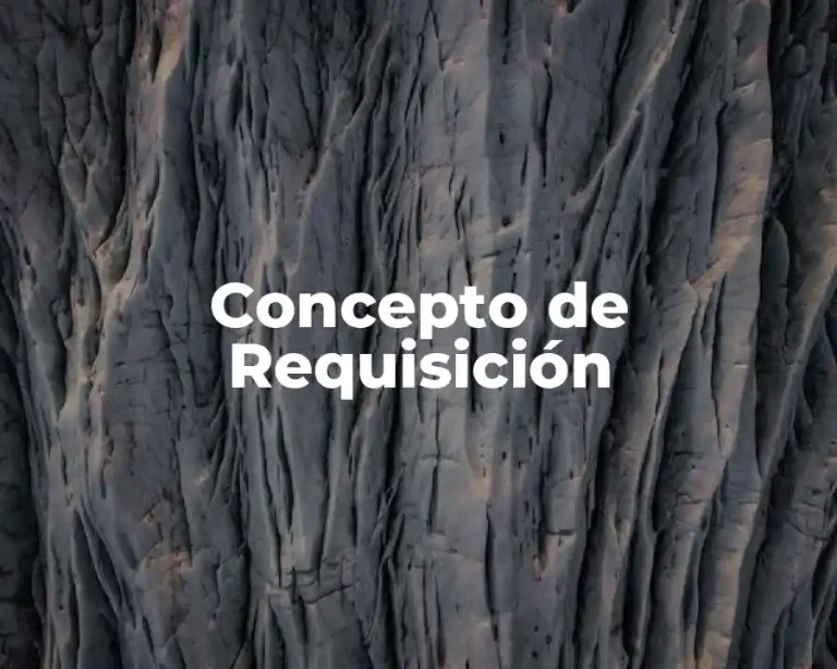 Concepto de Requisición