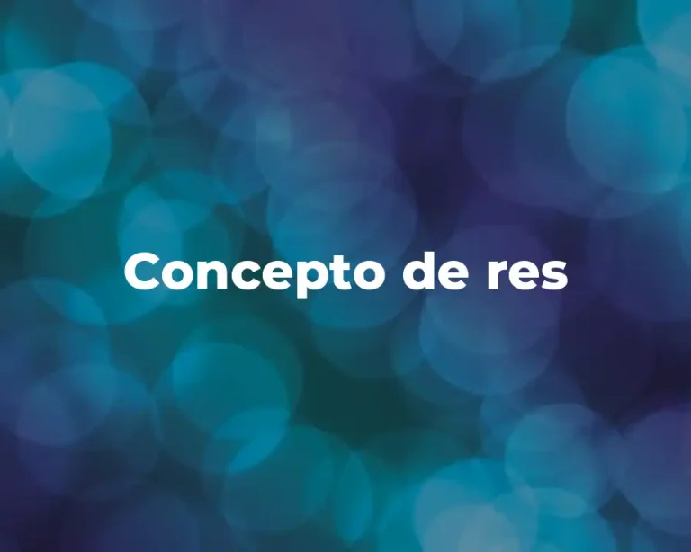 Concepto de res