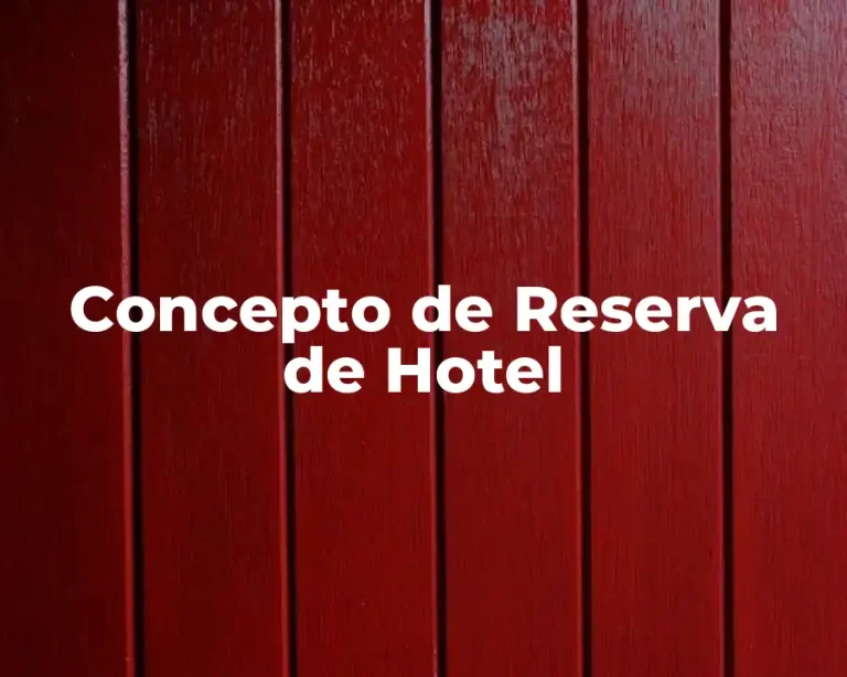 Concepto de Reserva de Hotel
