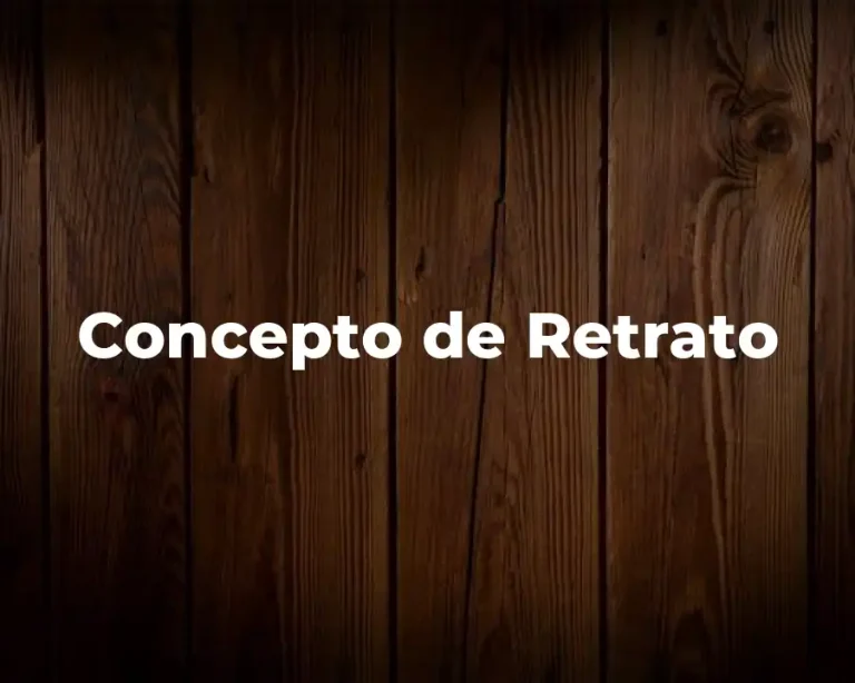 Concepto de Retrato