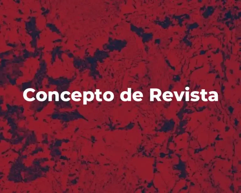 Concepto de Revista