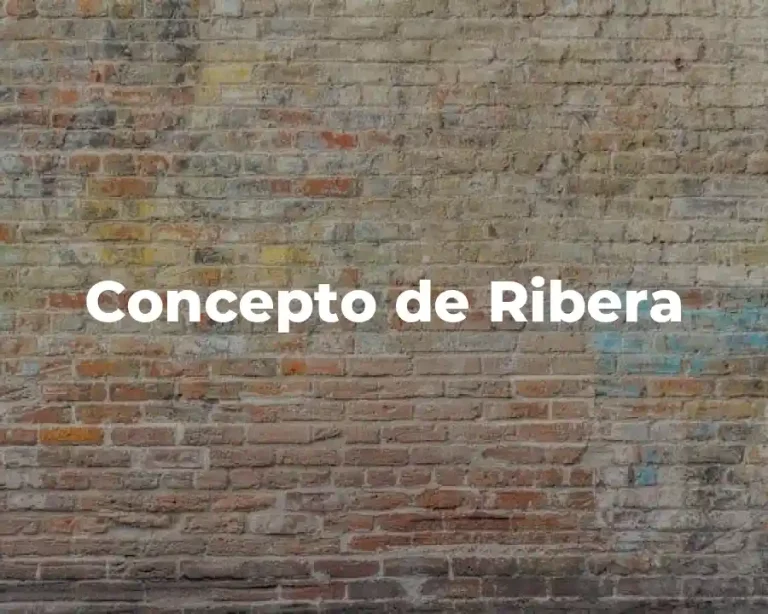 Concepto de Ribera