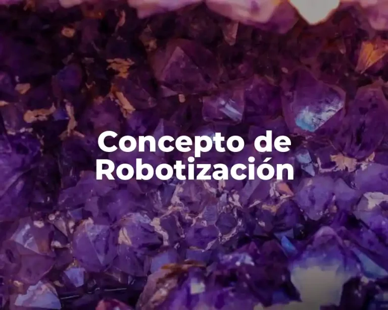 Concepto de Robotización