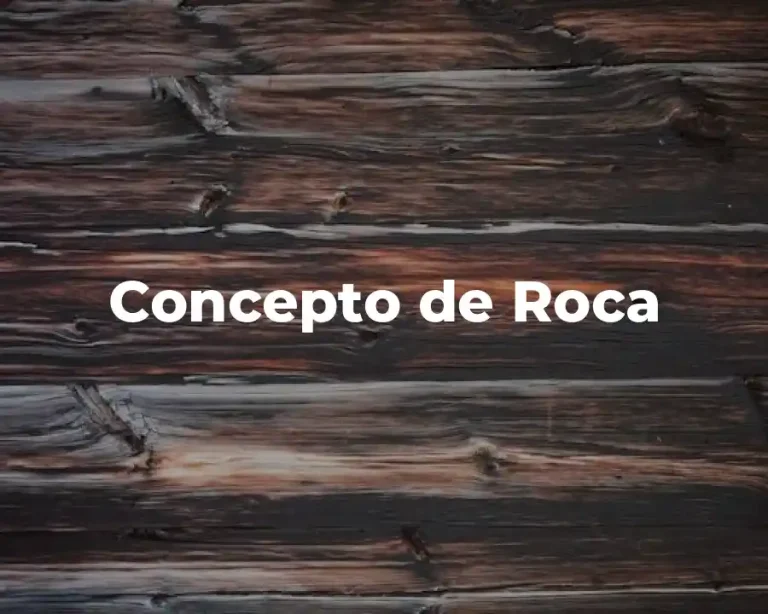 Concepto de Roca