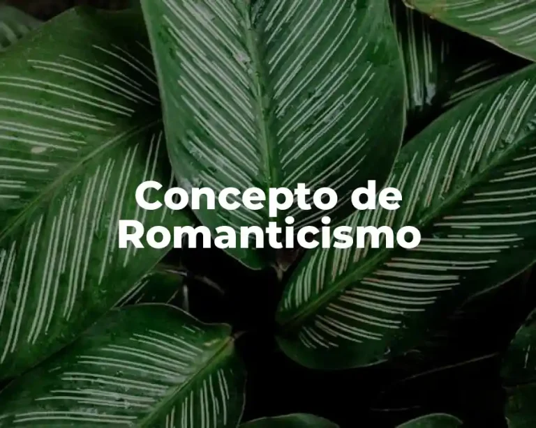 Concepto de Romanticismo