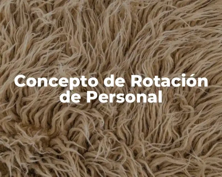 Concepto de Rotación de Personal