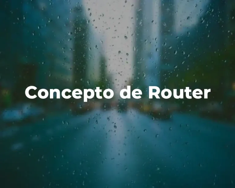 Concepto de Router