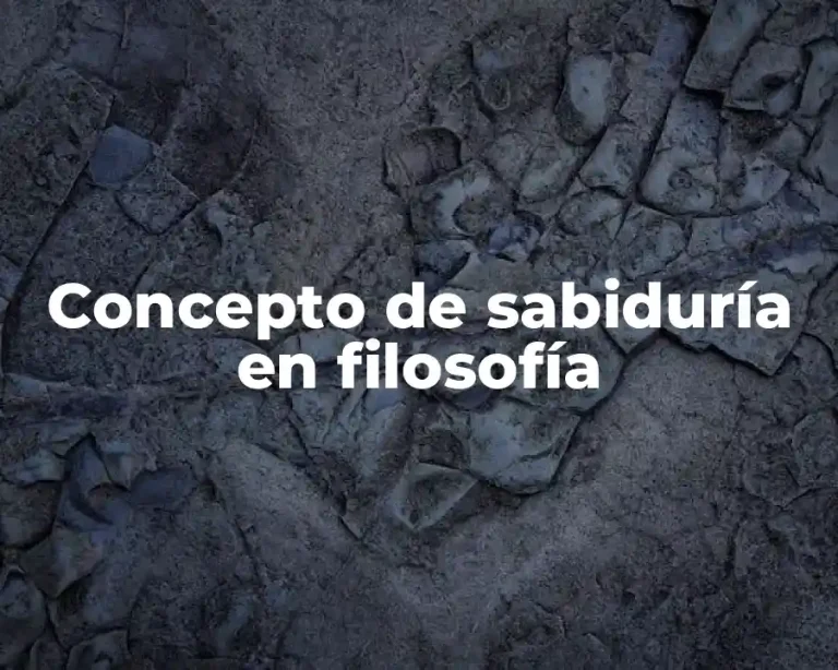 Concepto de sabiduría en filosofía