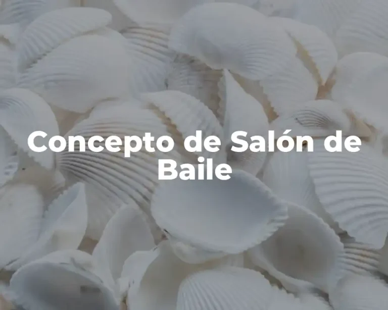 Concepto de Salón de Baile