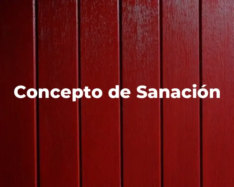 Concepto de Sanación