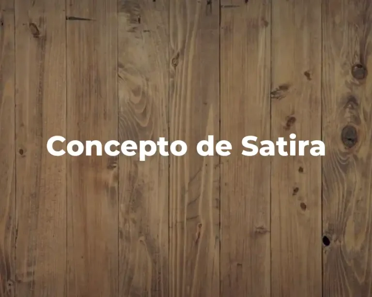Concepto de Satira