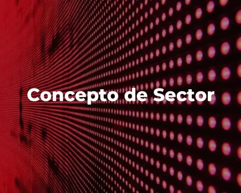 Concepto de Sector