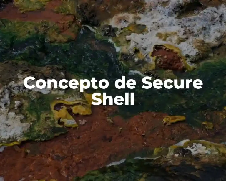 Concepto de Secure Shell