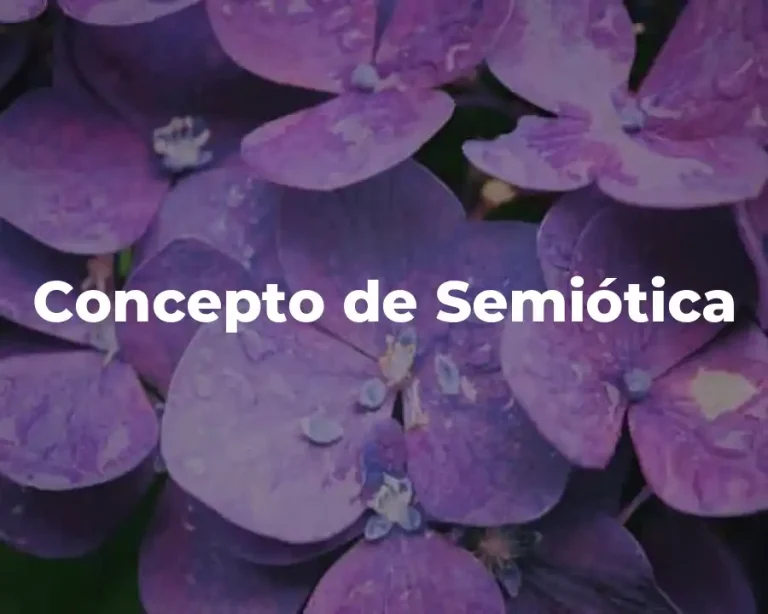 Concepto de Semiótica