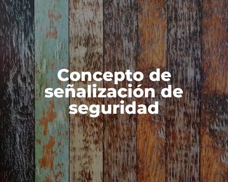 Concepto de señalización de seguridad