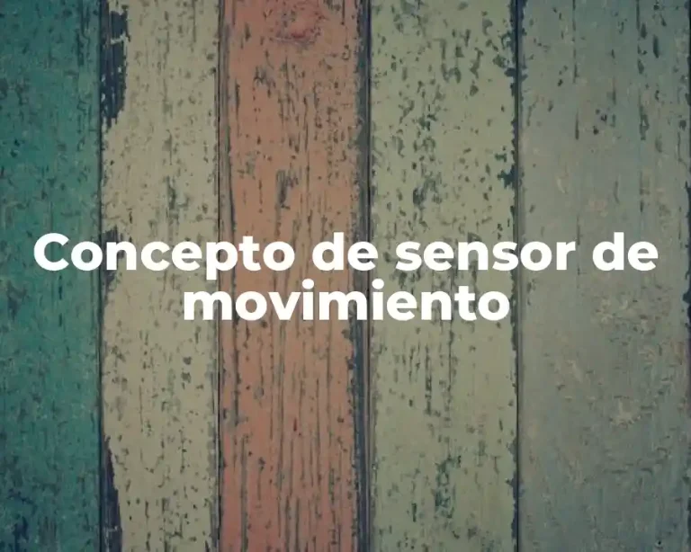 Concepto de sensor de movimiento