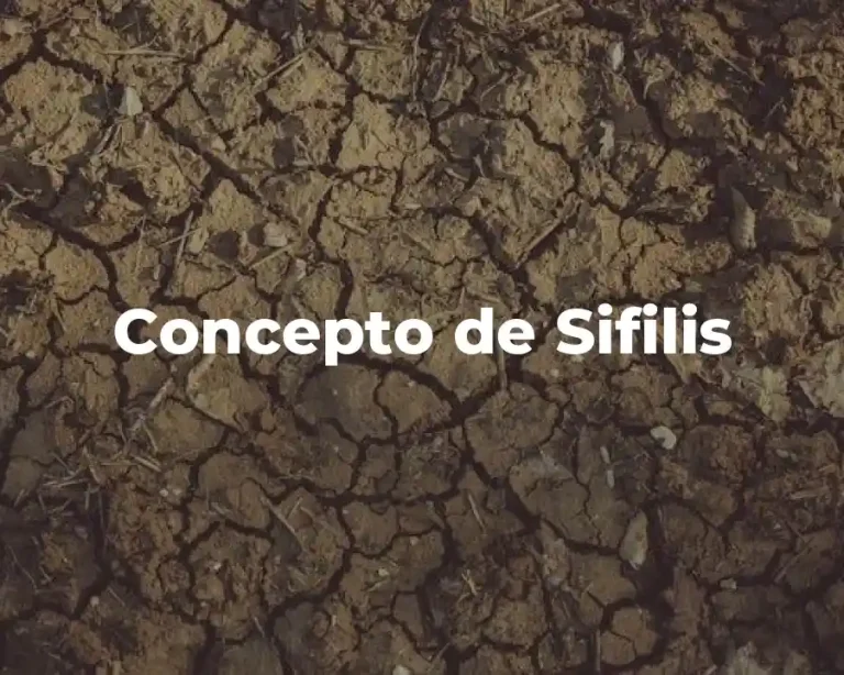Concepto de Sifilis