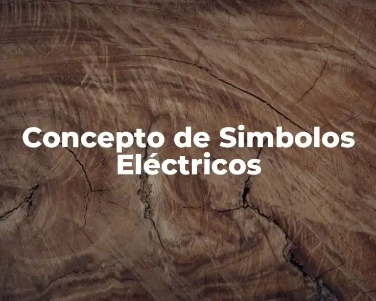 Concepto de Simbolos Eléctricos