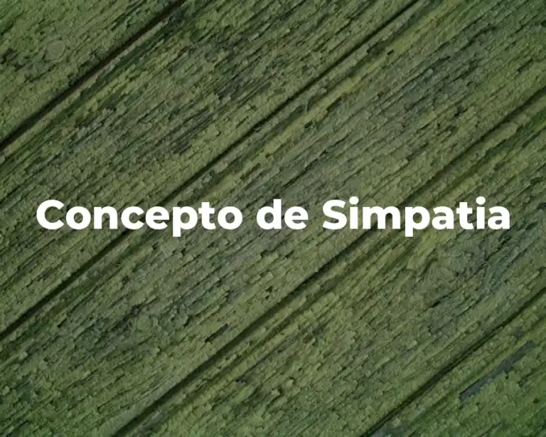 Concepto de Simpatia