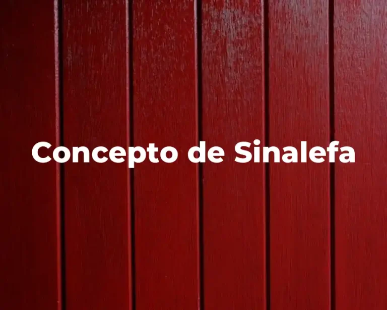 Concepto de Sinalefa