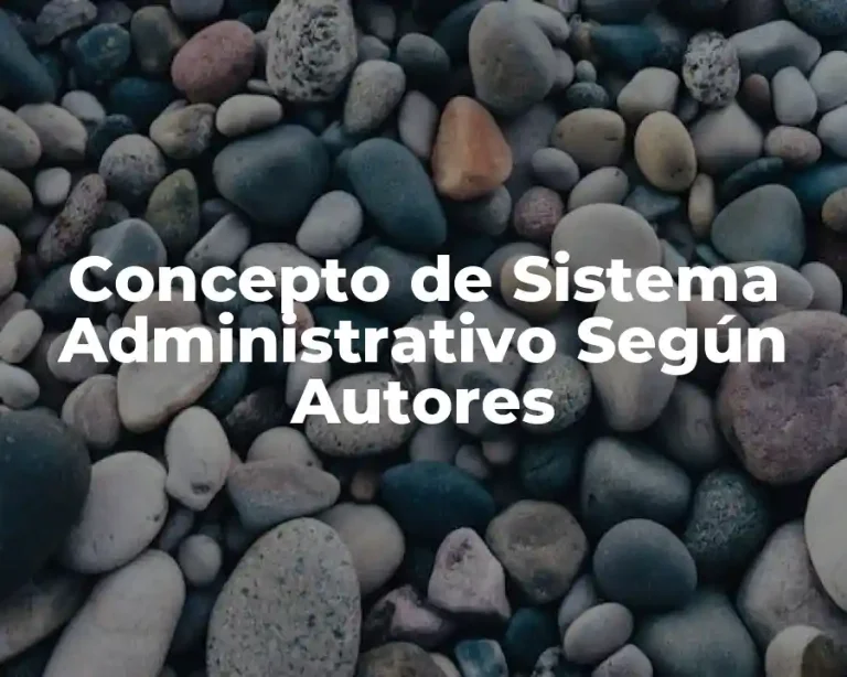 Concepto de Sistema Administrativo Según Autores