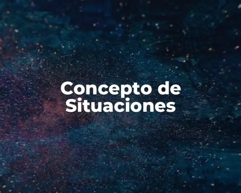 Concepto de Situaciones