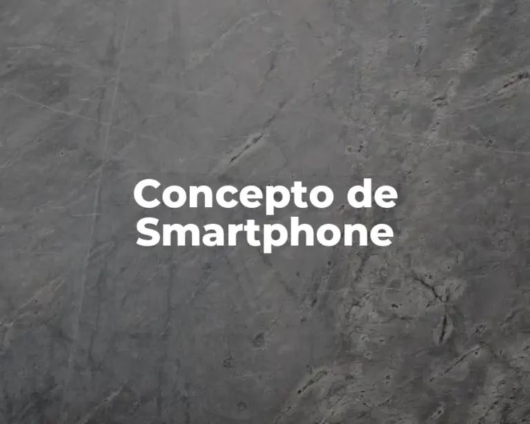 Concepto de Smartphone