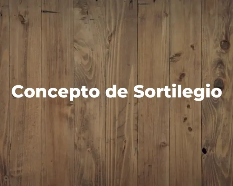 Concepto de Sortilegio