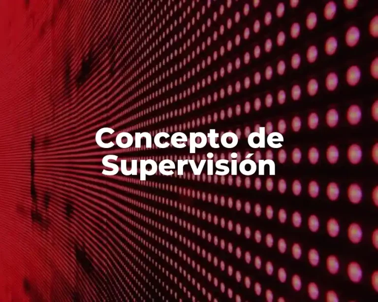 Concepto de Supervisión