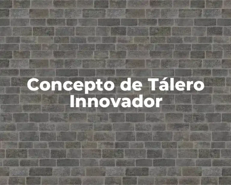 Concepto de Tálero Innovador