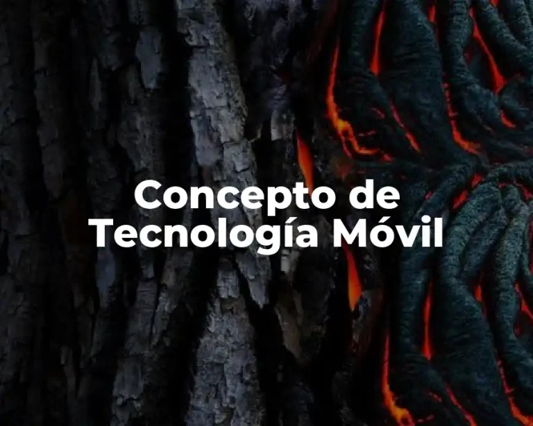 Concepto de Tecnología Móvil