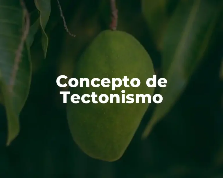 Concepto de Tectonismo