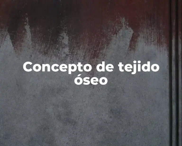 Concepto de tejido óseo