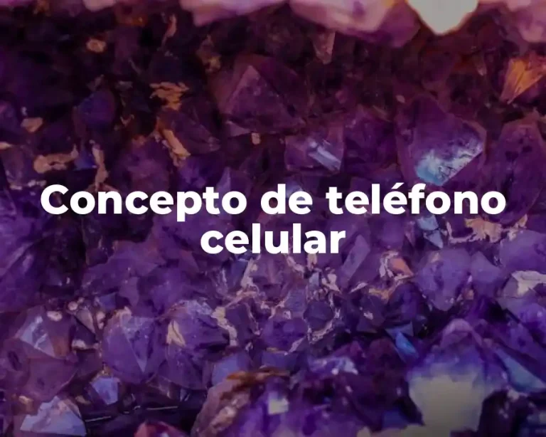 Concepto de teléfono celular