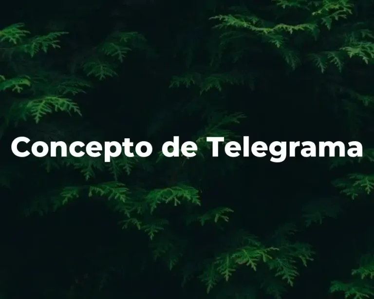 Concepto de Telegrama