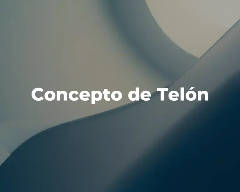 Concepto de Telón