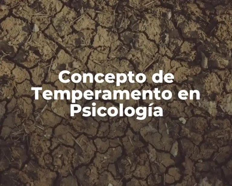 Concepto de Temperamento en Psicología