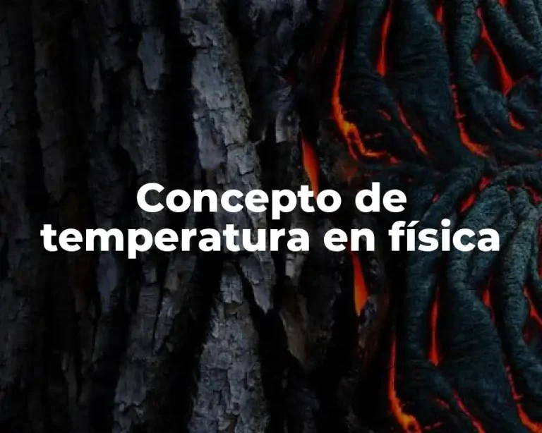 Concepto de temperatura en física